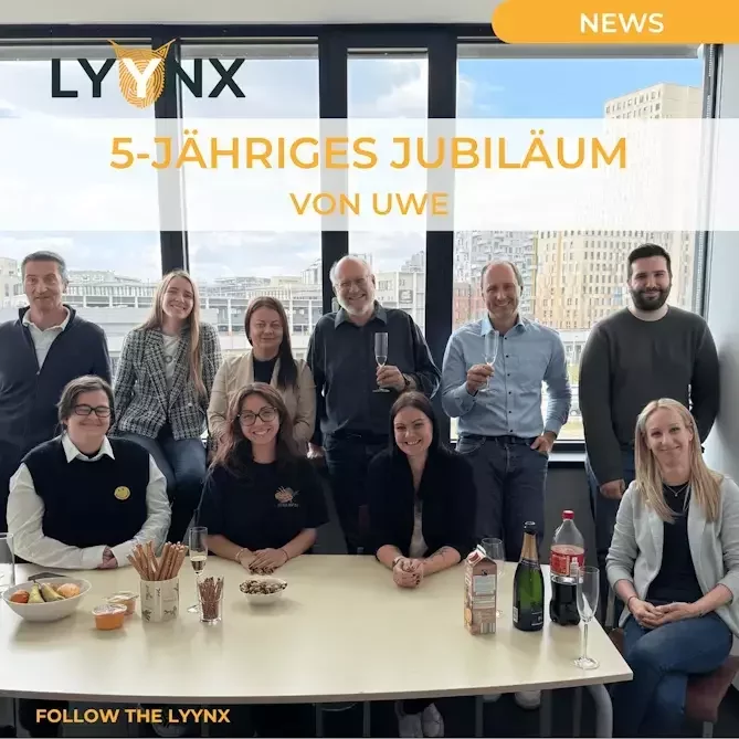 Lyynx-Lizenzmanagement Uwes 5-jähriges Jubiläum